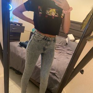 Acid wash H&M denim
